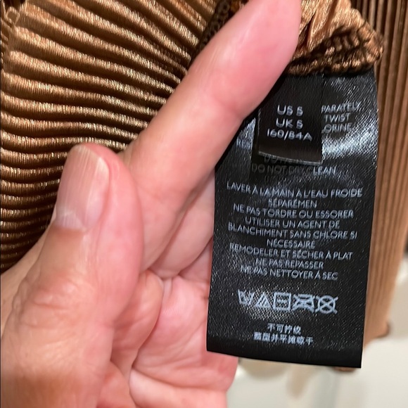 Brown Ribbed Button-Up Top - Picture 6 of 7